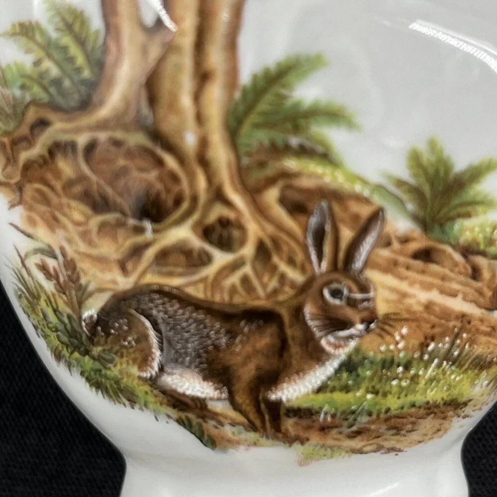 Bernadotte ‎ Czech Republic Wildlife Hare Espresso Demitasse Cup and Saucer
